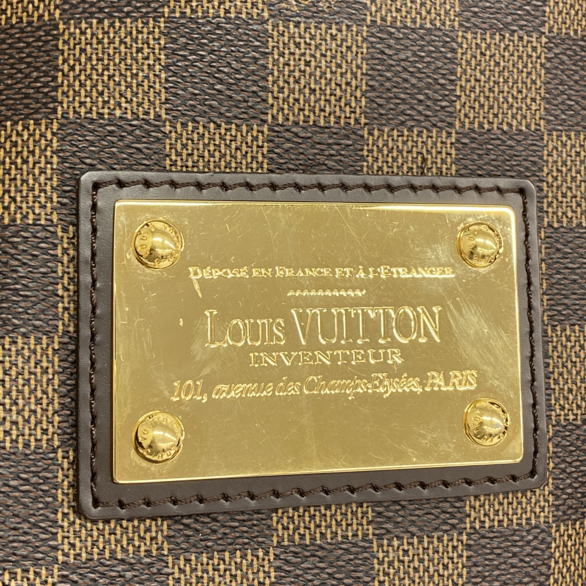【6ge6542】ルイヴィトン トートバッグ ダミエ ハムステッドMM N51204 エベヌ【中古】レディース