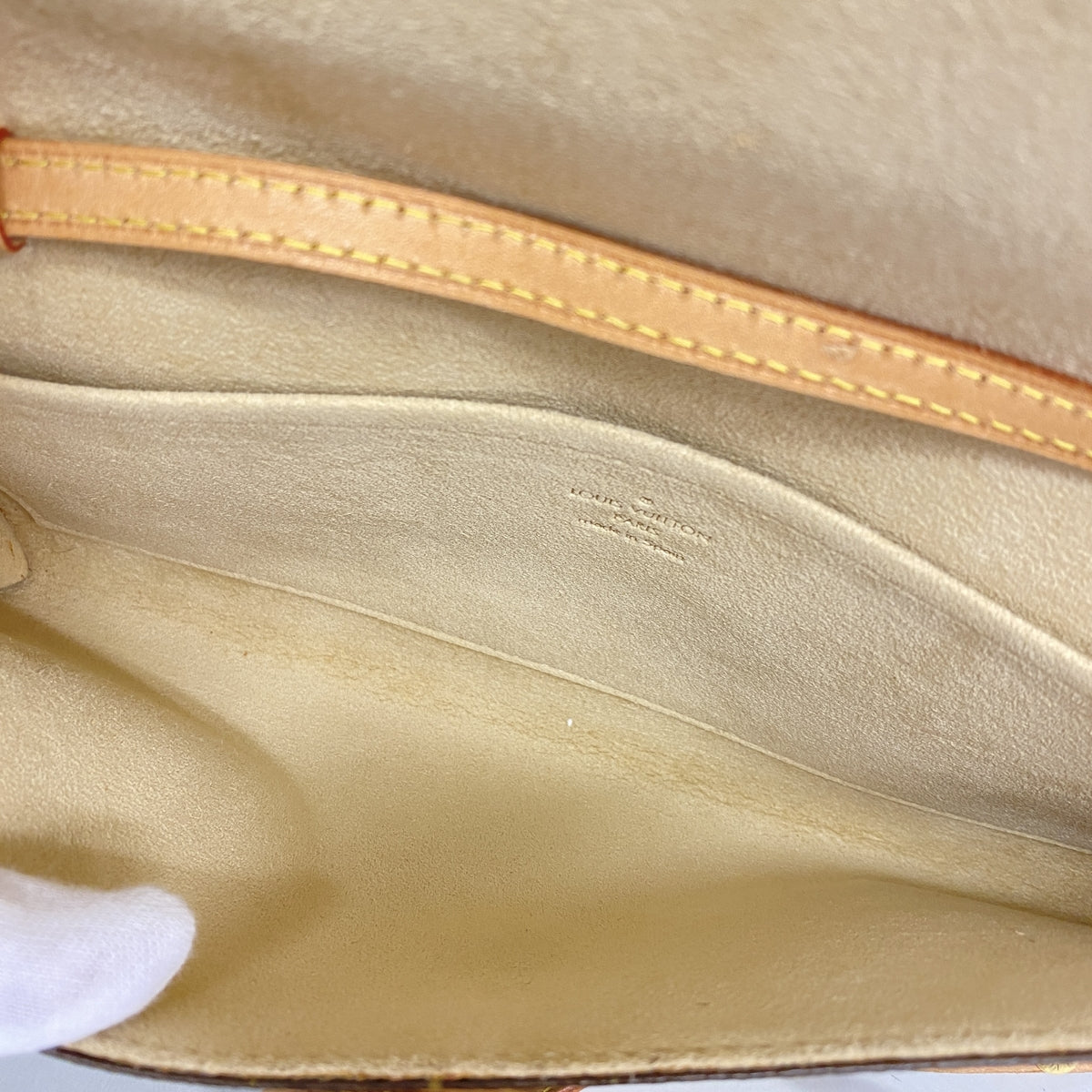 【6ge6550】ルイヴィトン ショルダーバッグ モノグラム ポシェットツインGM M51852 ブラウン【中古】レディース