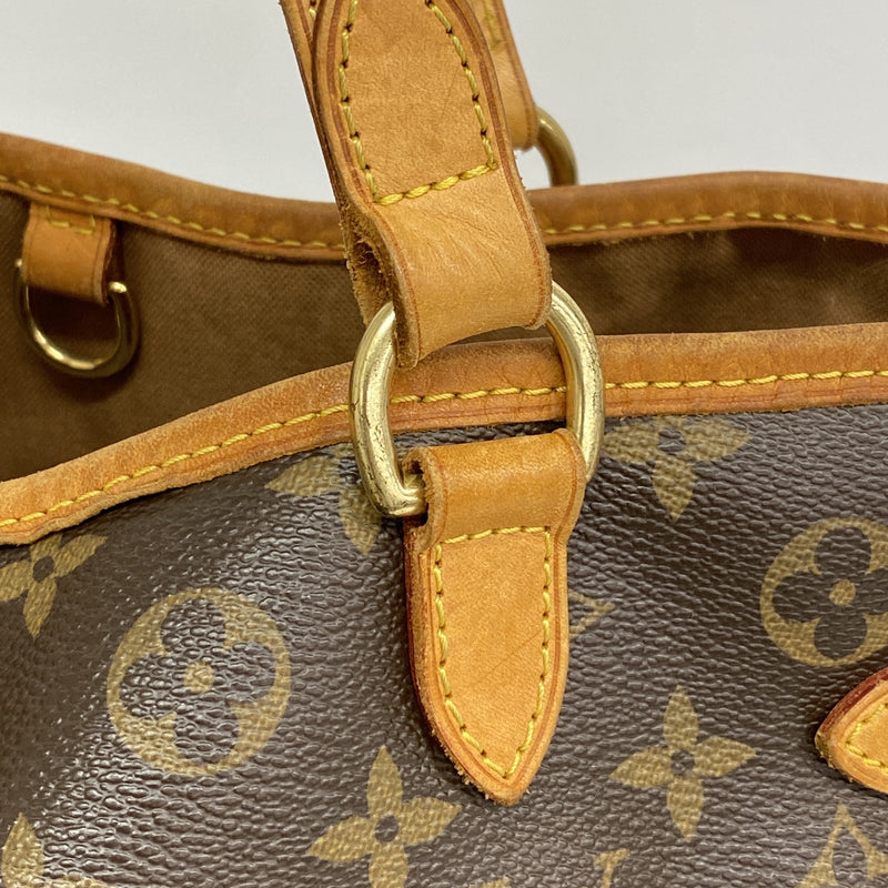 【6ge6554】ルイヴィトン トートバッグ モノグラム バティニョールオリゾンタル M51154 ブラウン【中古】レディース
