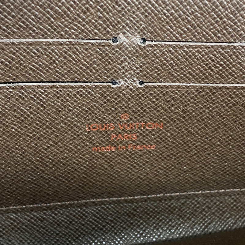 【6ge6565】ルイヴィトン 長財布 ダミエ ジッピーウォレット N60015 エベヌ【中古】メンズ レディース ユニセックス
