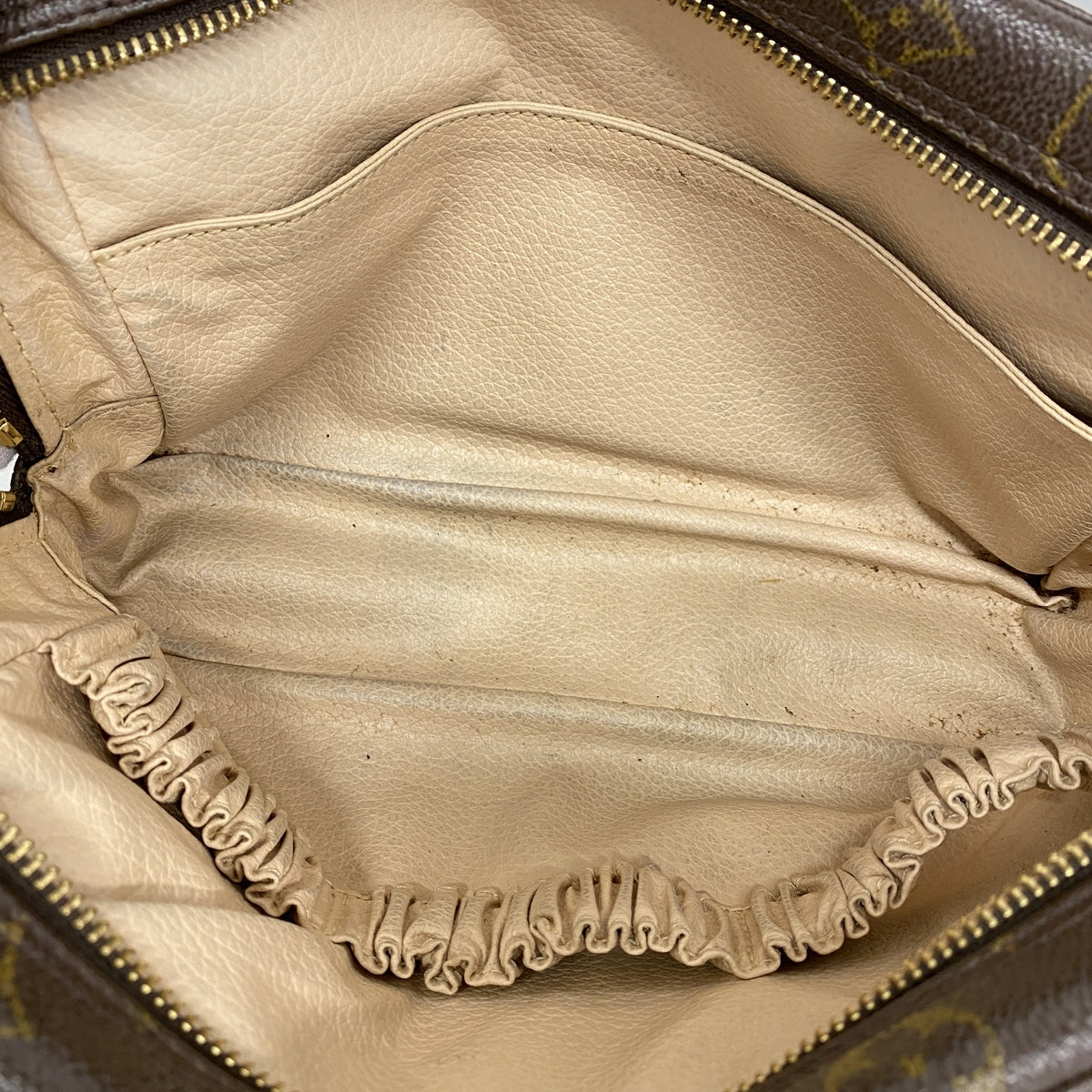 【6ge6571】ルイヴィトン ポーチ モノグラム トゥルーストワレット23 M47524 ブラウン【中古】レディース