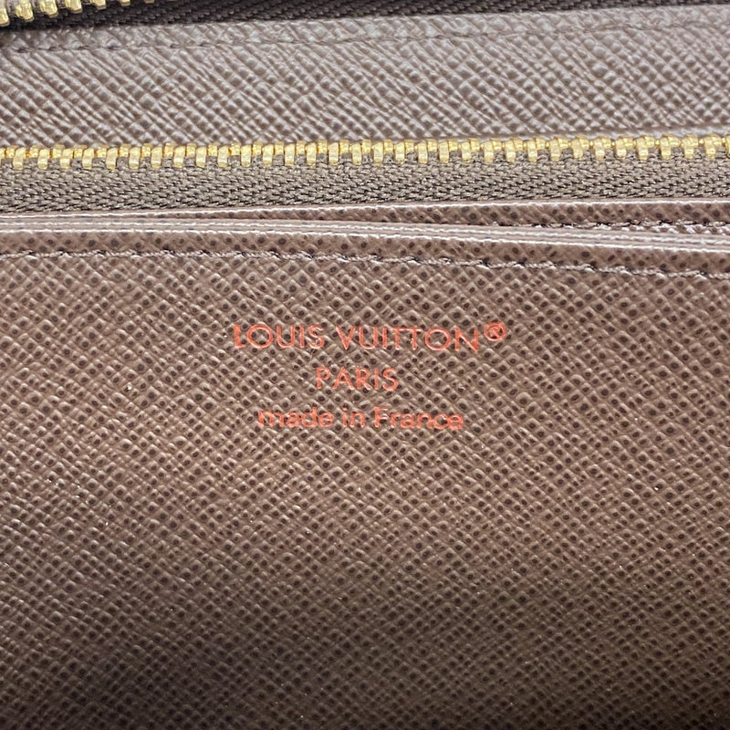 【6ge6575】ルイヴィトン 長財布 ダミエ ジッピーウォレット N41661 エベヌ【中古】メンズ レディース ユニセックス