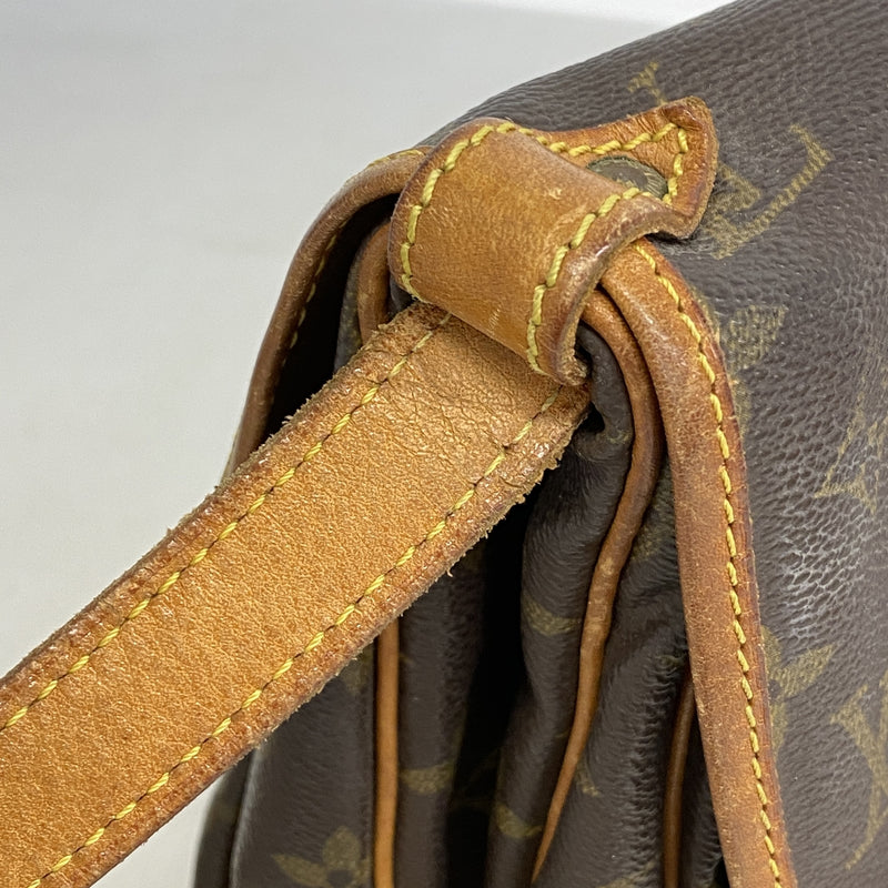 【6ge6584】ルイヴィトン ショルダーバッグ モノグラム ソミュール30 M42256 ブラウン【中古】レディース