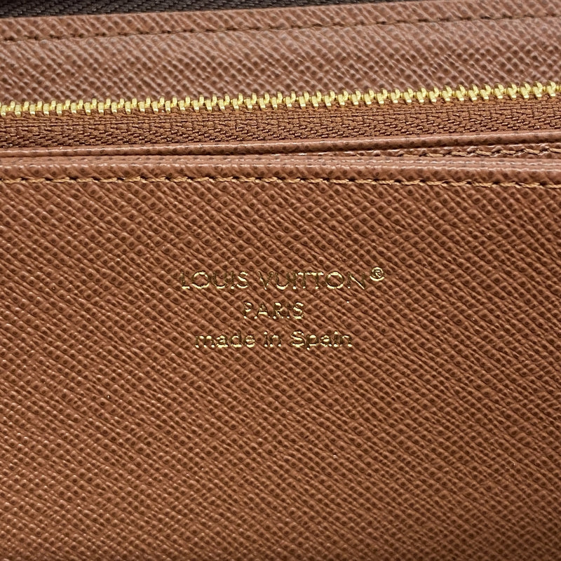 【6ge6586】ルイヴィトン 長財布 モノグラム ジッピーウォレット M42616 ブラウン【中古】メンズ レディース ユニセックス