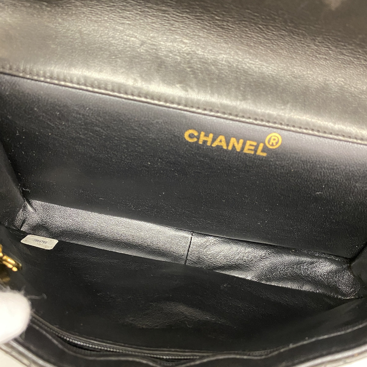 【6ge6587】シャネル ショルダーバッグ マトラッセ Wチェーン ダブルフェイス ラムスキン ブラック ゴールド金具【中古】レディース