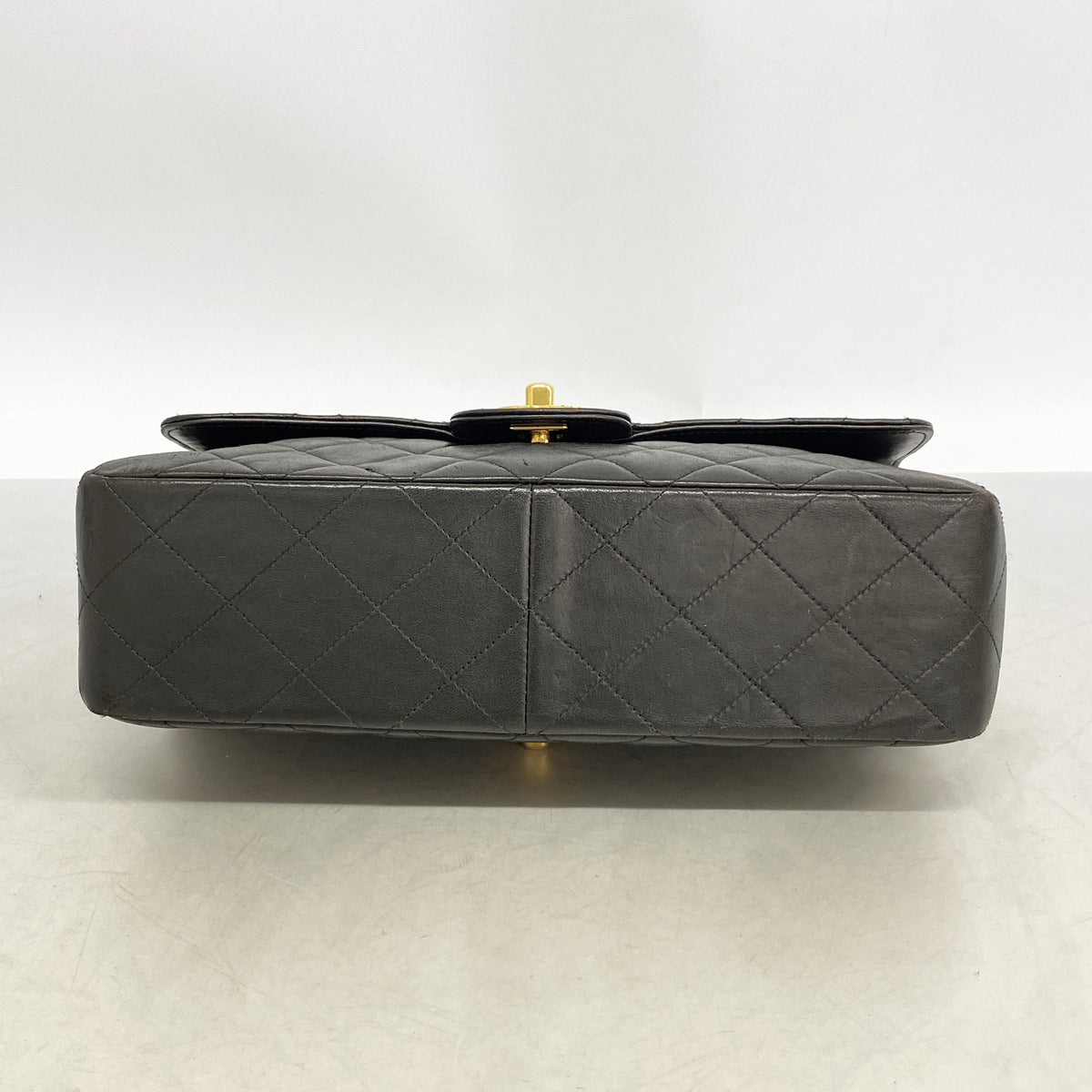 【6ge6587】シャネル ショルダーバッグ マトラッセ Wチェーン ダブルフェイス ラムスキン ブラック ゴールド金具【中古】レディース