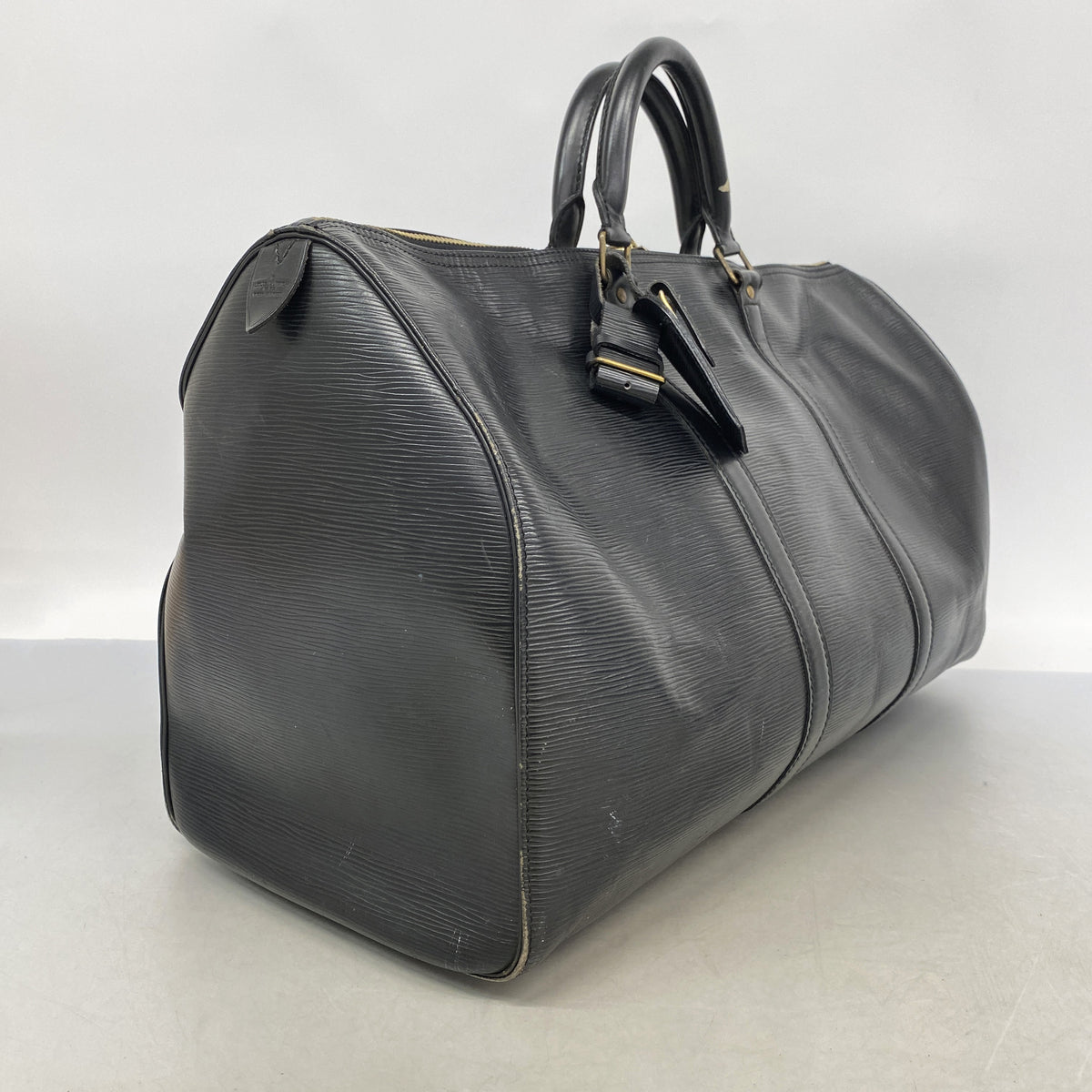 【6ge6597】ルイヴィトン ボストンバッグ エピ キーポル50 M42962 ノワール【中古】メンズ レディース ユニセックス