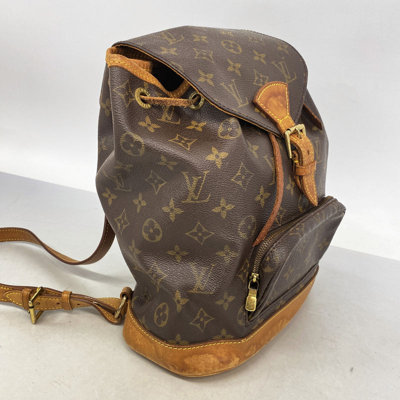 【6ge6598】ルイヴィトン リュック・デイパック モノグラム モンスリMM M51136 ブラウン【中古】レディース