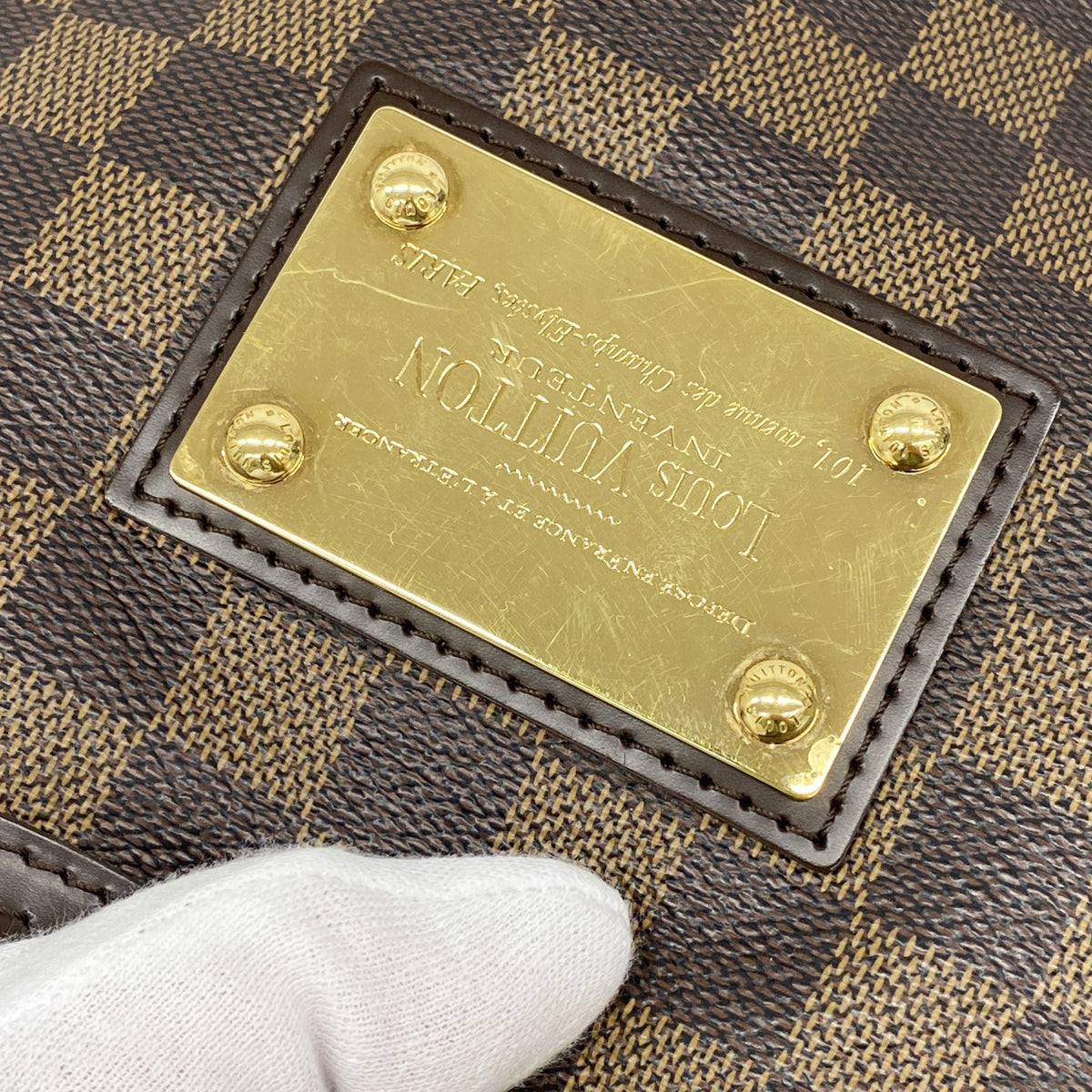 【6ge6599】ルイヴィトン ショルダーバッグ ダミエ テムズGM N48181 エベヌ【中古】レディース