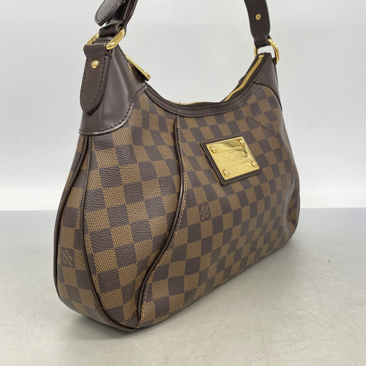 【6ge6599】ルイヴィトン ショルダーバッグ ダミエ テムズGM N48181 エベヌ【中古】レディース