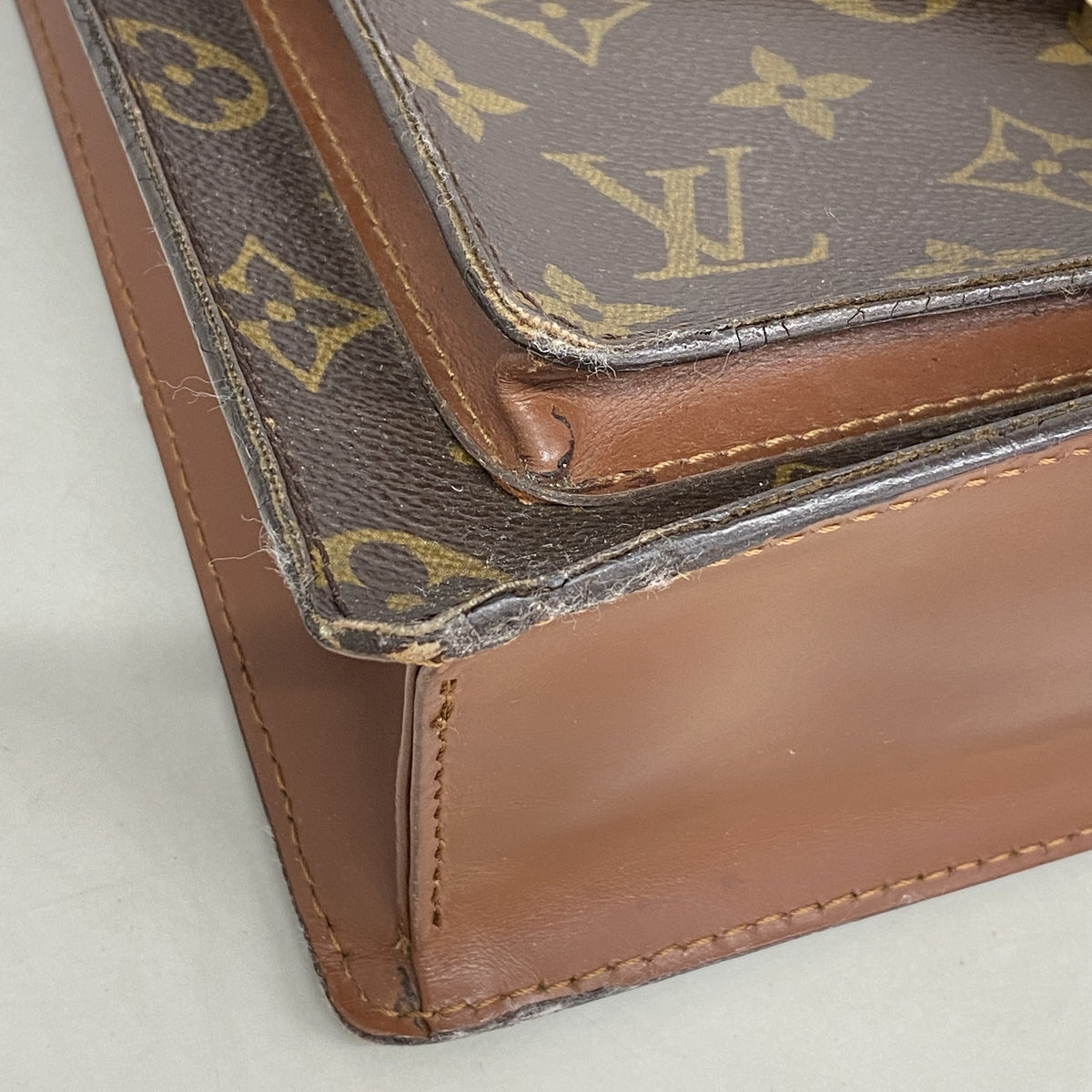 【6ge6607】ルイヴィトン ハンドバッグ モノグラム モンソー26 M51187 ブラウン 2wayバッグ【中古】レディース