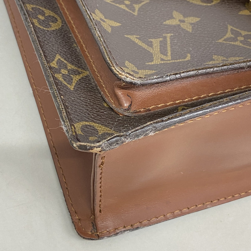 【6ge6607】ルイヴィトン ハンドバッグ モノグラム モンソー26 M51187 ブラウン 2wayバッグ【中古】レディース