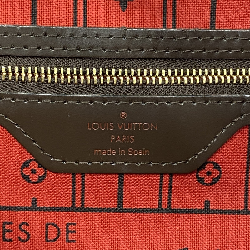 【6ge6608】ルイヴィトン トートバッグ ダミエ ネヴァーフルMM N51105 エベヌ【中古】レディース