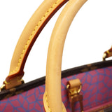 【6ge6614】ルイヴィトン ハンドバッグ モノグラム・パンプキン/LV×YK オンザゴーPM M46467 ブラウン レッド 2wayバッグ【中古】レディース