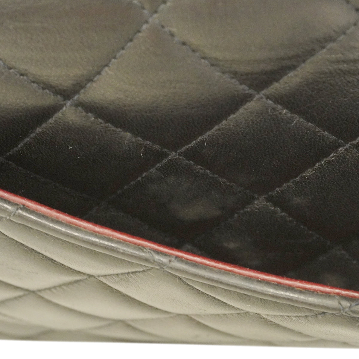 【6ge6619】シャネル ハンドバッグ マトラッセ 親子バッグ ラムスキン ブラック シルバー金具【中古】レディース