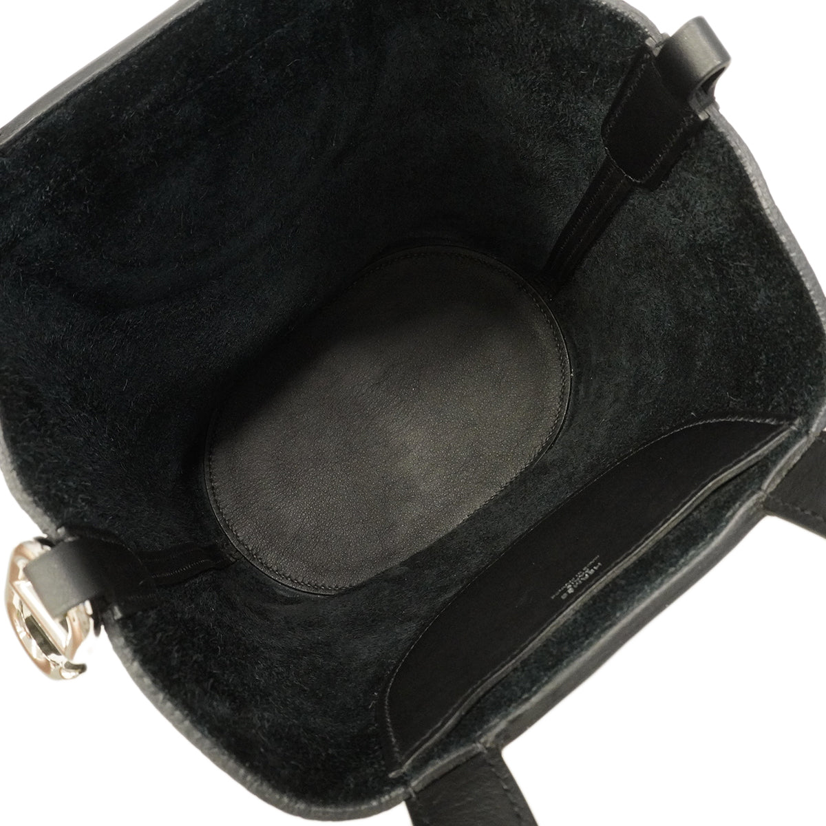 【6ge6620】エルメス ハンドバッグ インザループ18 トリヨンクレマンス ブラック シルバー金具 B刻印【中古】レディース