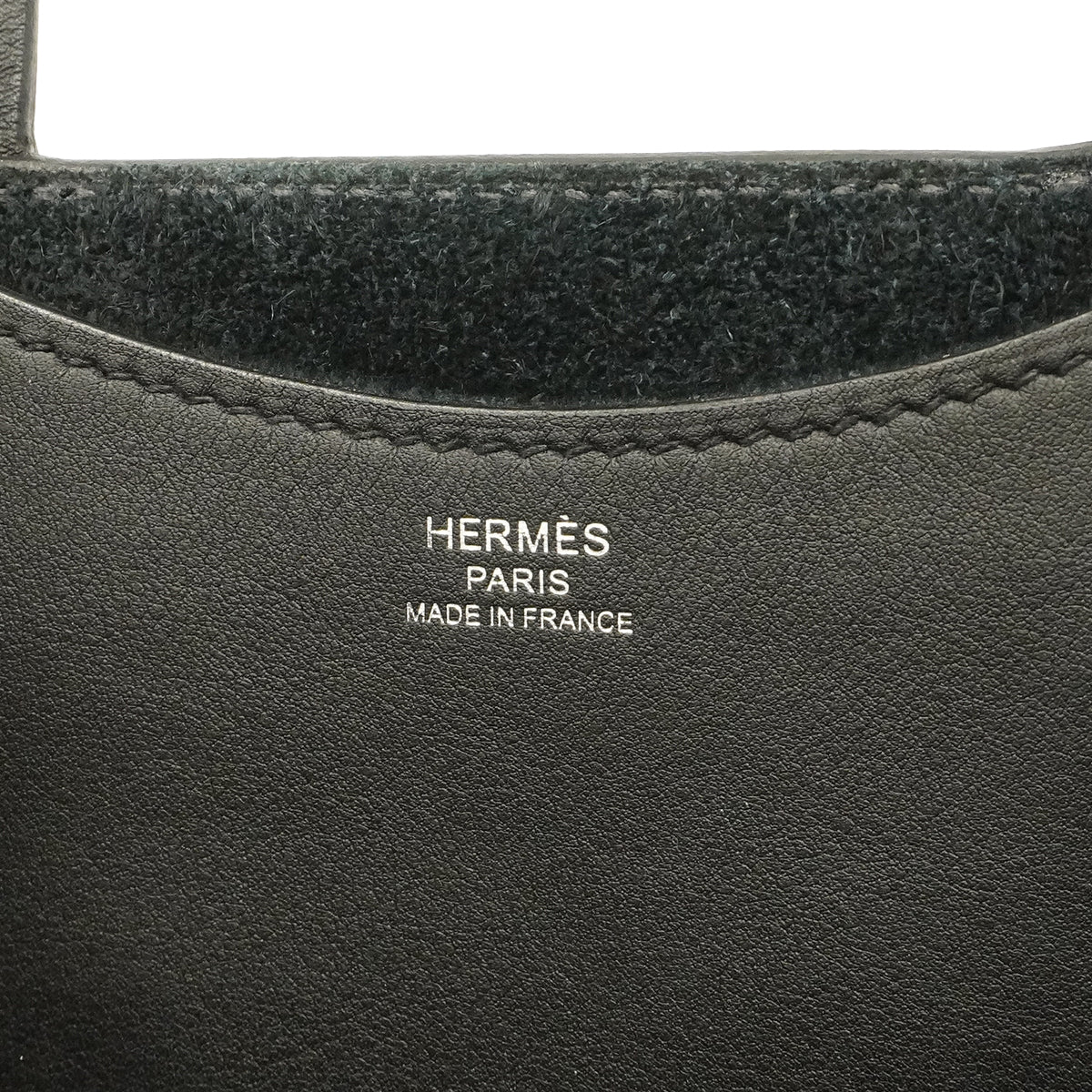 【6ge6620】エルメス ハンドバッグ インザループ18 トリヨンクレマンス ブラック シルバー金具 B刻印【中古】レディース