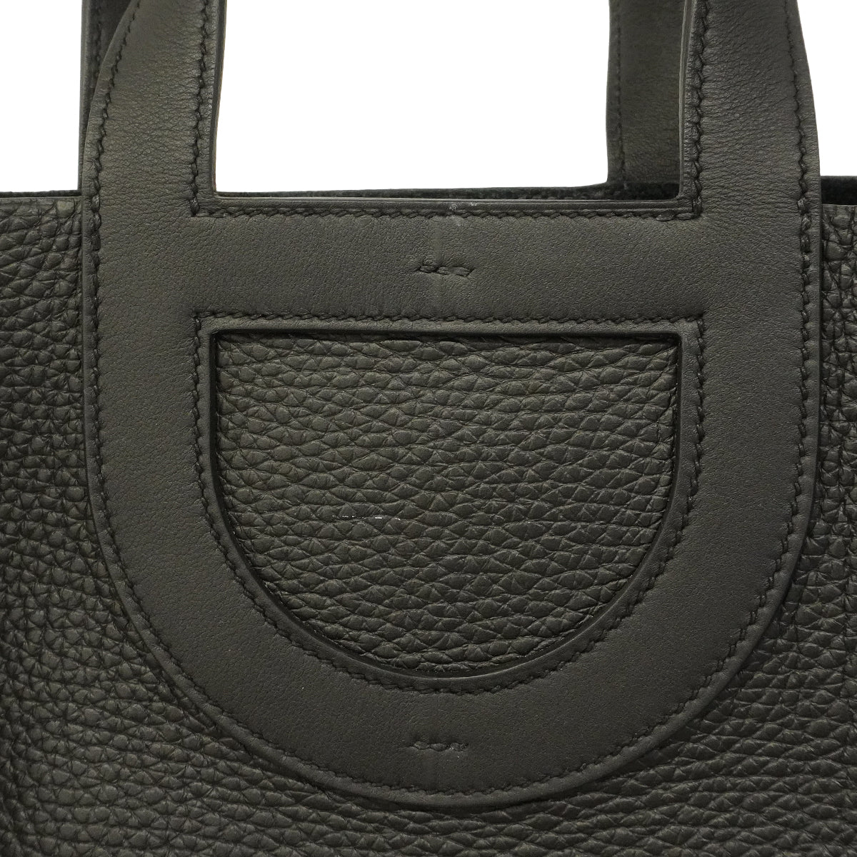 【6ge6620】エルメス ハンドバッグ インザループ18 トリヨンクレマンス ブラック シルバー金具 B刻印【中古】レディース