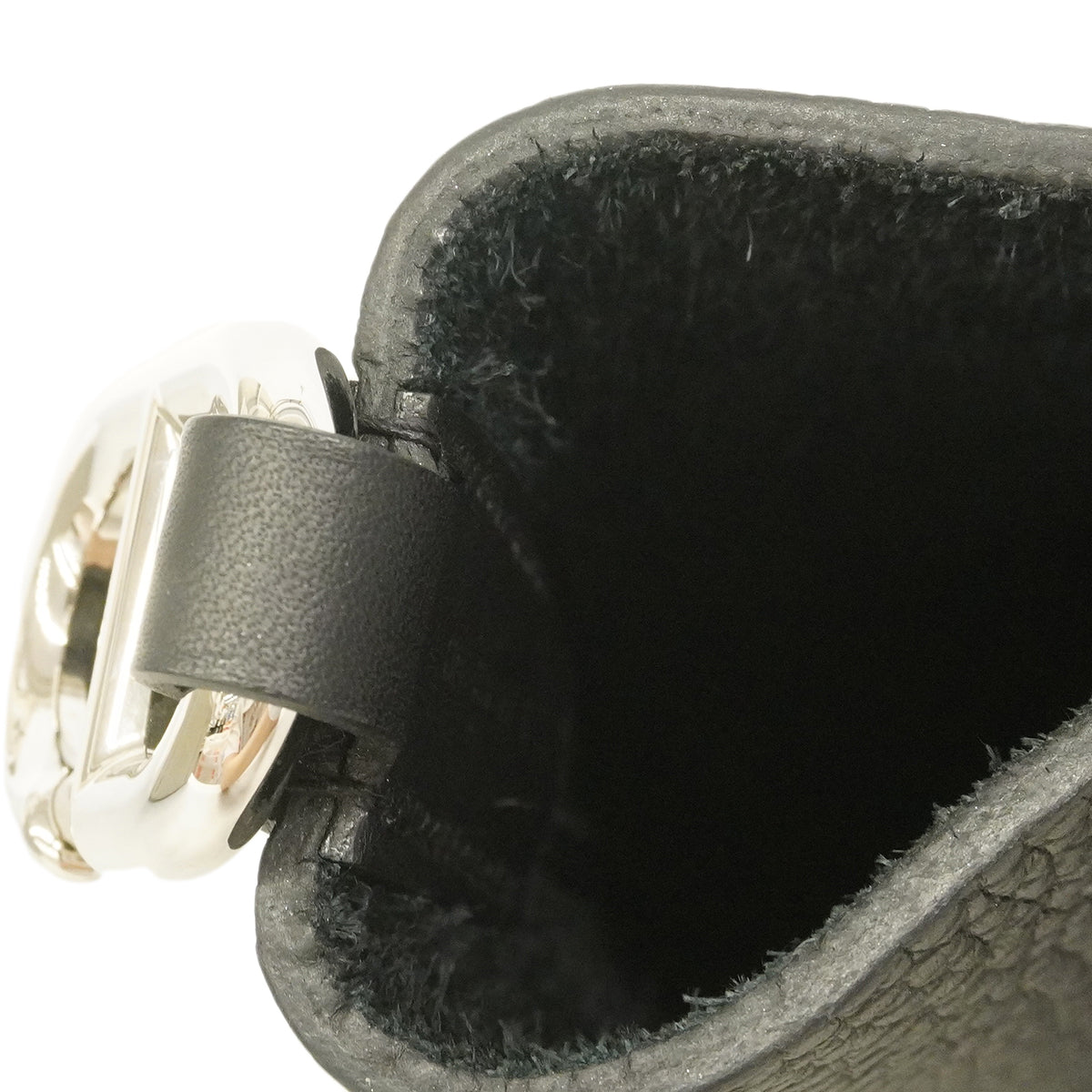 【6ge6620】エルメス ハンドバッグ インザループ18 トリヨンクレマンス ブラック シルバー金具 B刻印【中古】レディース