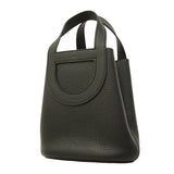 【6ge6620】エルメス ハンドバッグ インザループ18 トリヨンクレマンス ブラック シルバー金具 B刻印【中古】レディース