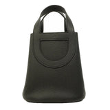 【6ge6620】エルメス ハンドバッグ インザループ18 トリヨンクレマンス ブラック シルバー金具 B刻印【中古】レディース