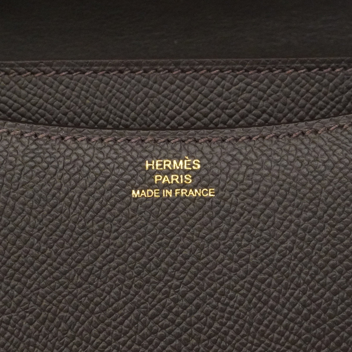 【6ge6623】エルメス ショルダーバッグ コンスタンスミニ ヴォーエプソン ベブラン ゴールド金具 G刻印【中古】レディース