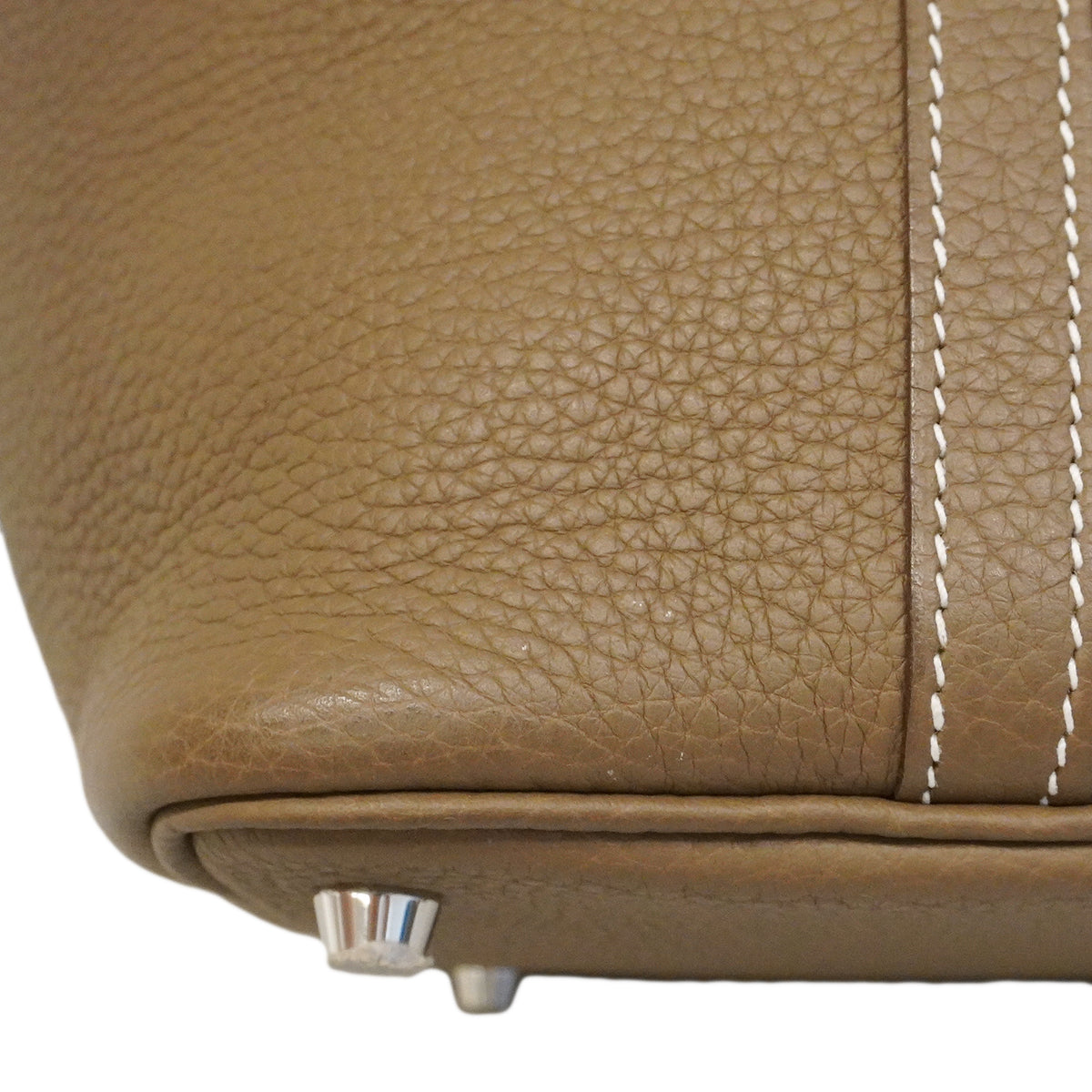 【6ge6625】エルメス ハンドバッグ ピコタンロックPM トリヨンクレマンス エトゥープ シルバー金具 Y刻印【中古】レディース