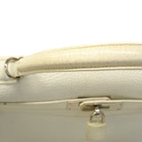 【6ge6626】エルメス ハンドバッグ ケリー32 トリヨンクレマンス ホワイト シルバー金具 □K刻印【中古】レディース