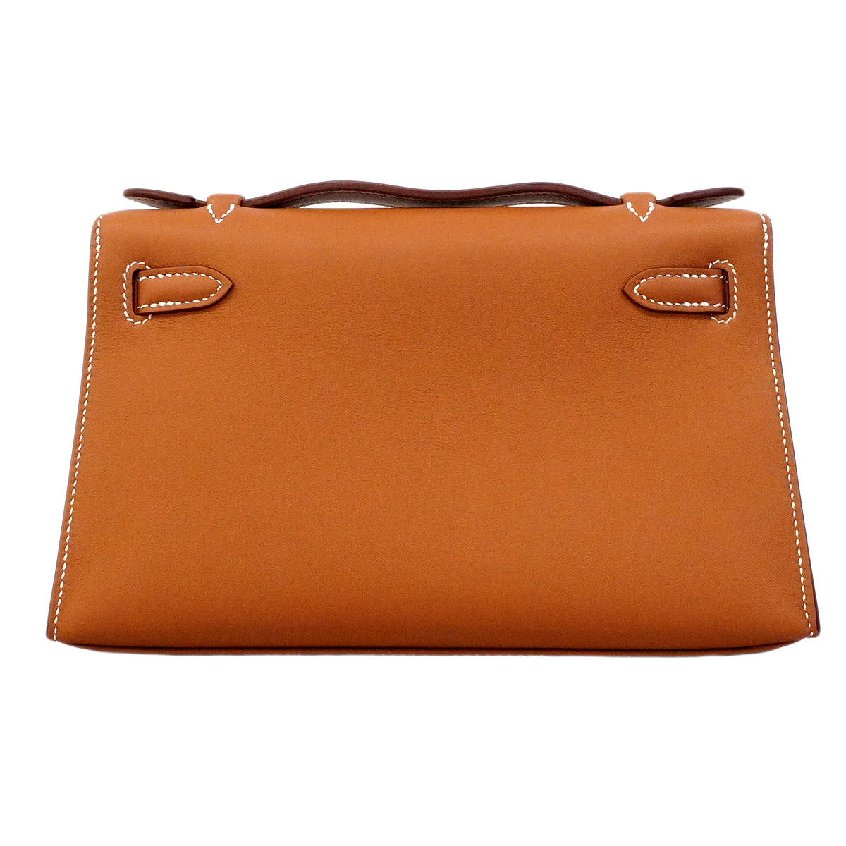 【6ge6628-g】エルメス ハンドバッグ ポシェットケリー スイフト ゴールド ゴールド金具 G刻印【中古】レディース
