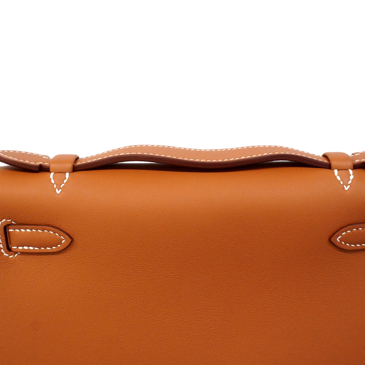 【6ge6628-g】エルメス ハンドバッグ ポシェットケリー スイフト ゴールド ゴールド金具 G刻印【中古】レディース