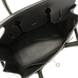 【6ha0004】エルメス ハンドバッグ バーキン30 ヴォーエプソン ブラック シルバー金具 Y刻印【中古】レディース