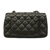 【6ha0008】シャネル ショルダーバッグ ミニマトラッセ チェーンショルダー ラムスキン ブラック シルバー金具【中古】レディース