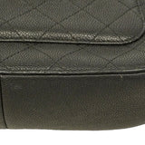 【6ha0009】シャネル ハンドバッグ チェーンショルダー ハーフココ キャビアスキン ブラック シャンパンゴールド金具 2wayバッグ【中古】レディース