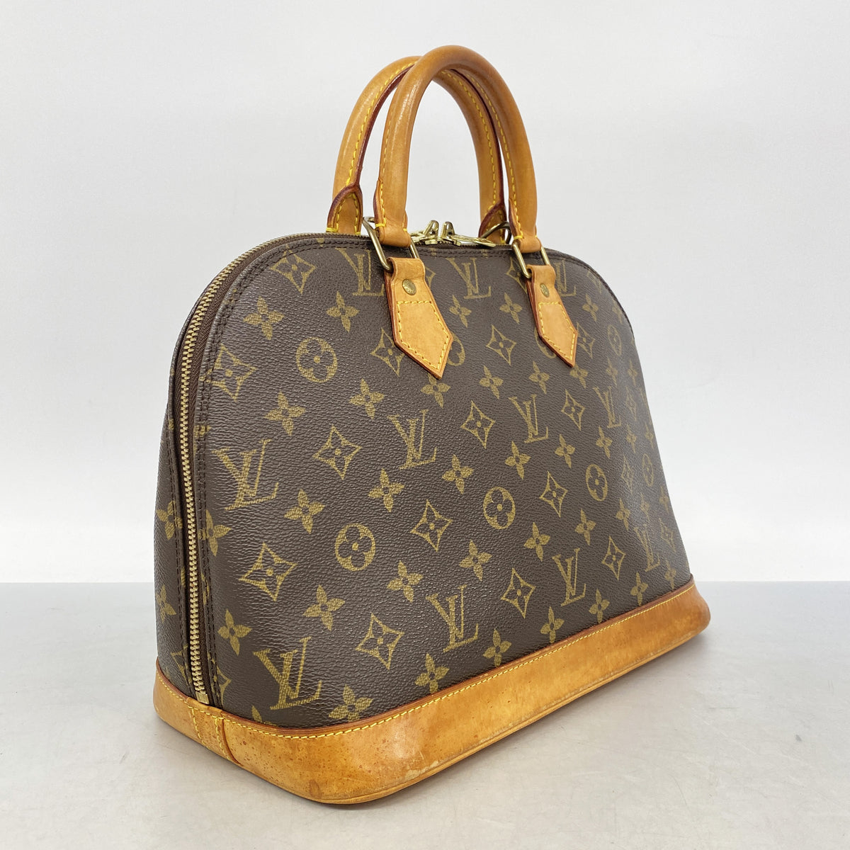 【6ha0016】ルイヴィトン ハンドバッグ モノグラム アルマ M51130 ブラウン【中古】レディース