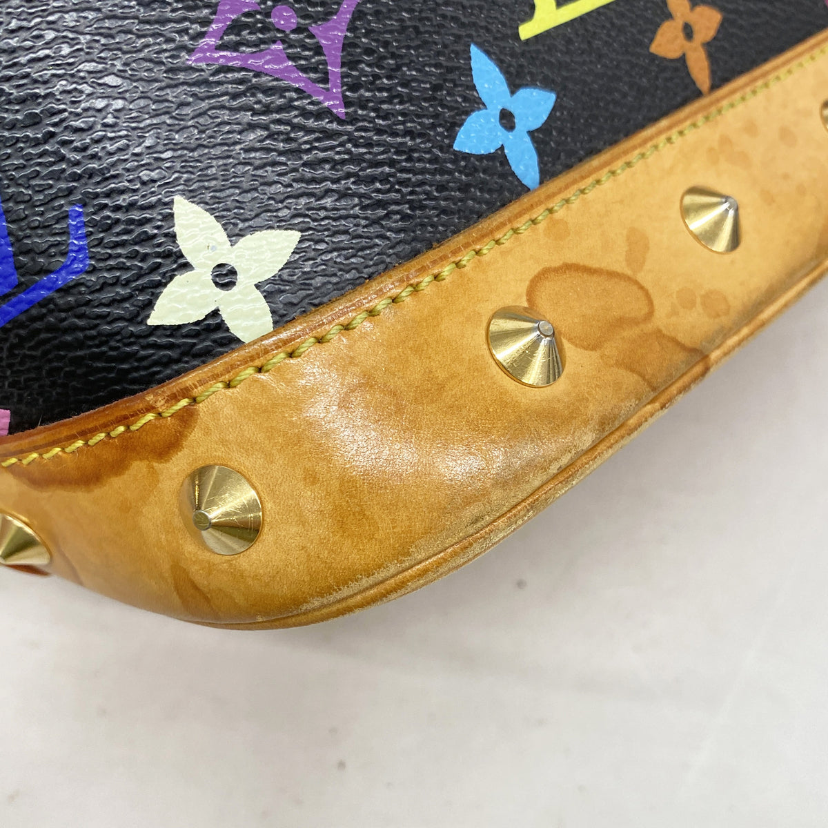 【6ha0028】ルイヴィトン ハンドバッグ モノグラム・マルチカラー アルマ M92646 ノワール【中古】レディース