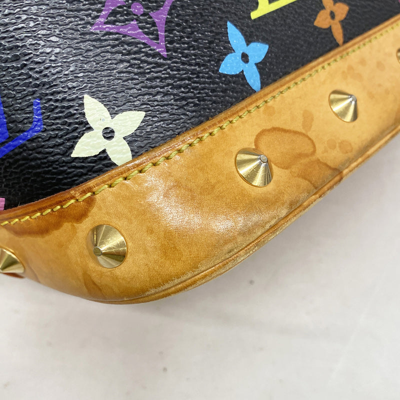 【6ha0028】ルイヴィトン ハンドバッグ モノグラム・マルチカラー アルマ M92646 ノワール【中古】レディース