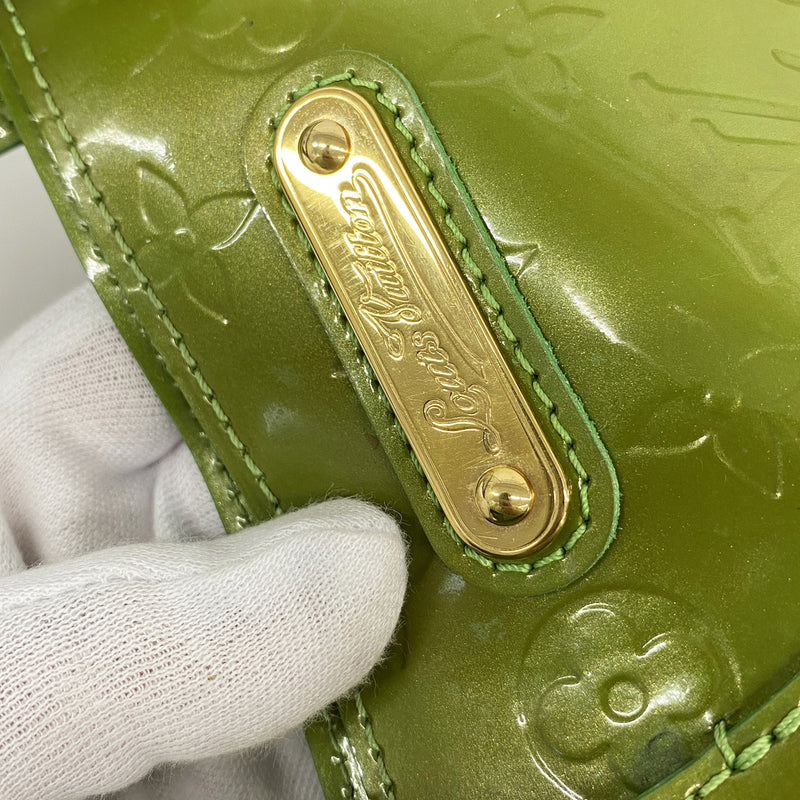 【6ha0029】ルイヴィトン ハンドバッグ ヴェルニ ウィルシャーブルーバード M93645 ヴェール・トニック【中古】レディース
