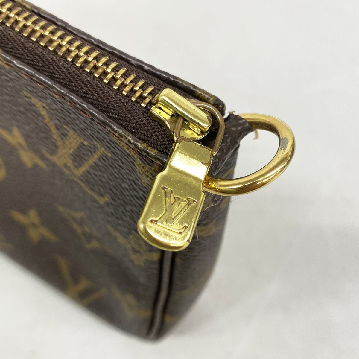 【6ha0030】ルイヴィトン ポーチ モノグラム ポシェットアクセソワール M51980 ブラウン【中古】レディース