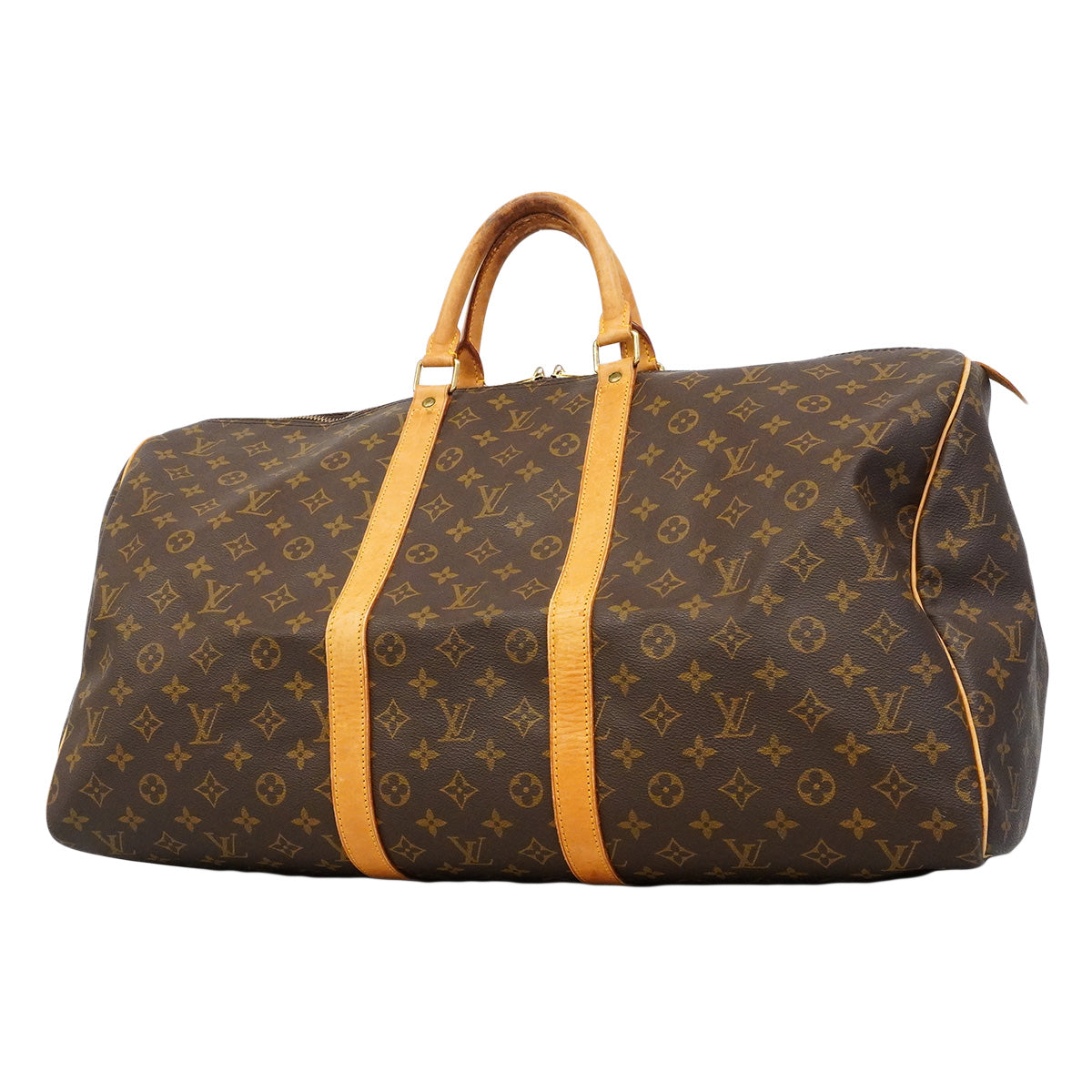 【6ha0032】ルイヴィトン ボストンバッグ モノグラム キーポル55 M41424 ブラウン【中古】メンズ レディース ユニセックス