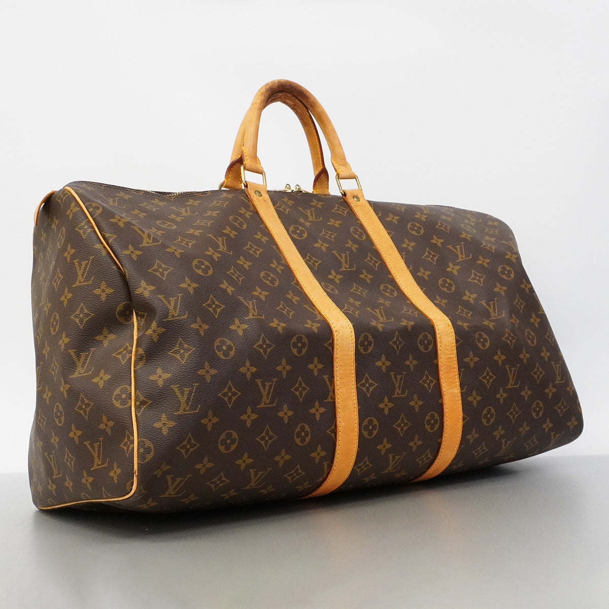 【6ha0032】ルイヴィトン ボストンバッグ モノグラム キーポル55 M41424 ブラウン【中古】メンズ レディース ユニセックス