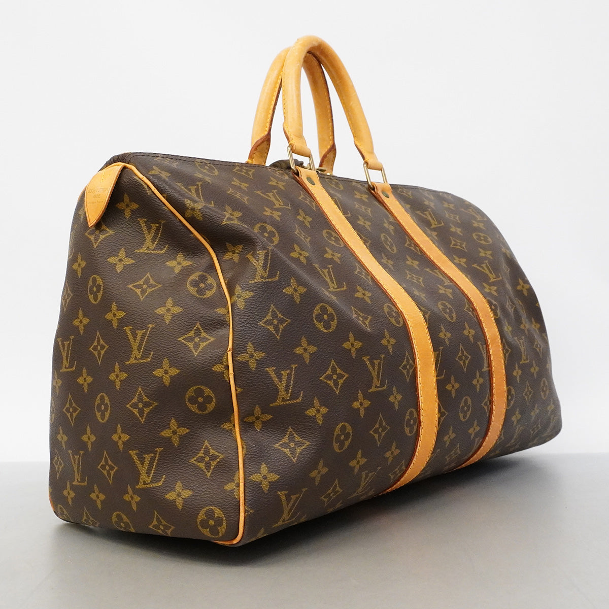 【6ha0033】ルイヴィトン ボストンバッグ モノグラム キーポル45 M41428 ブラウン【中古】メンズ レディース ユニセックス
