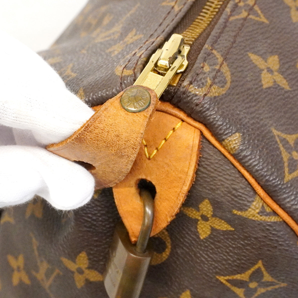 【6ha0034】ルイヴィトン ハンドバッグ モノグラム スピーディ35 M41107 ブラウン【中古】レディース
