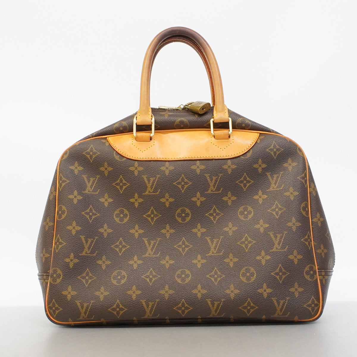 【6ha0035】ルイヴィトン ハンドバッグ モノグラム ドーヴィル M47270 ブラウン【中古】レディース