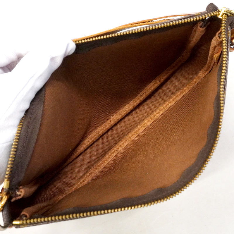【6ha0040】ルイヴィトン ポーチ モノグラム ポシェットアクセソワール M51980 ブラウン【中古】レディース