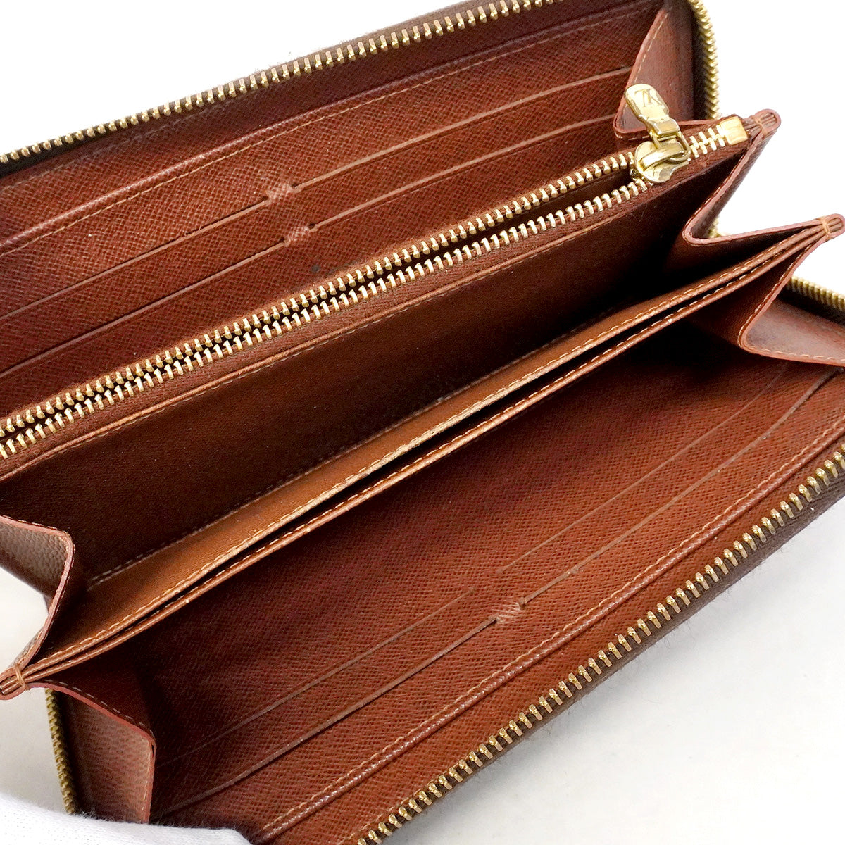 【6ha0041】ルイヴィトン 長財布 モノグラム ジッピーウォレット M42616 ブラウン【中古】メンズ レディース ユニセックス