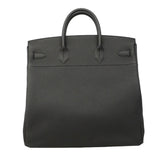 【6ha0042-g】エルメス ハンドバッグ オータクロア40 トゴ ソーブラック シルバー金具 G刻印【中古】メンズ