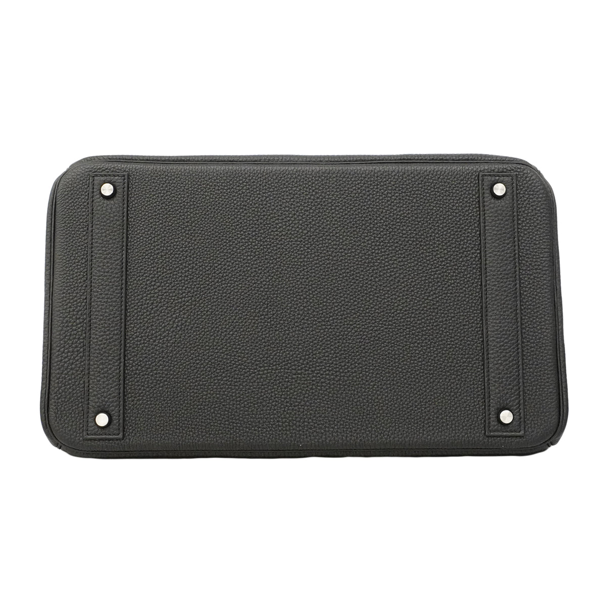 【6ha0042-g】エルメス ハンドバッグ オータクロア40 トゴ ソーブラック シルバー金具 G刻印【中古】メンズ