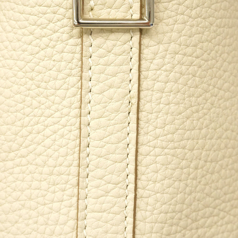 【6ha0047】エルメス ハンドバッグ ピコタンロックPM トリヨンクレマンス クレ シルバー金具 Z刻印【中古】レディース