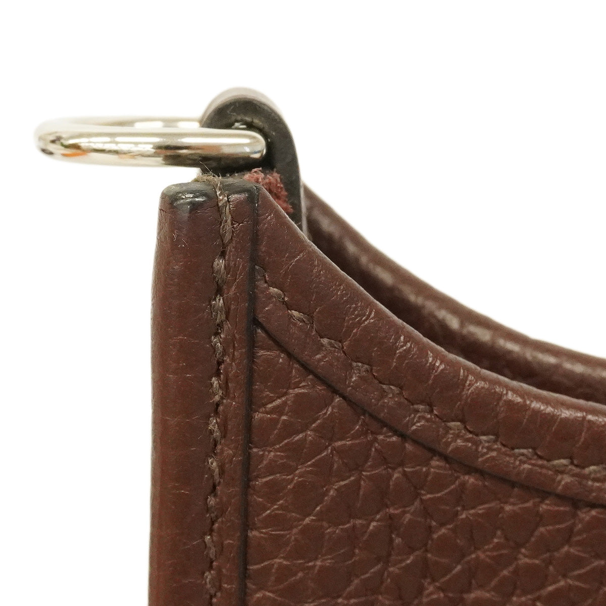 【6ha0050】エルメス ショルダーバッグ エヴリンTPM トリヨンクレマンス ルージュセリエ シルバー金具 Y刻印【中古】レディース