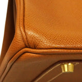 【6ha0051】エルメス ハンドバッグ バーキン35 クシュベル ゴールド ゴールド金具 □C刻印【中古】レディース